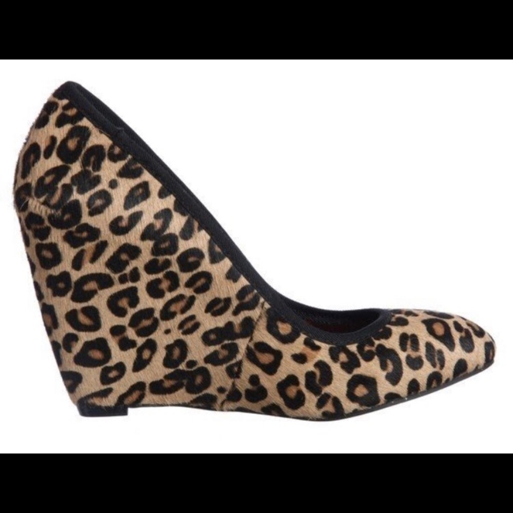 Steve Madden Women's 'P-Selen' Leopard Wedges 6M